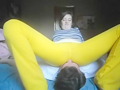 Amateur Yoga Pants Facesitting