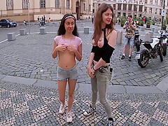 Andrea Dipre And Dolls Cult In Extreme Public Nudity In Prague! (interviewed By 16 Min