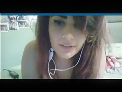 girl with huge boobs on skype (with sound)