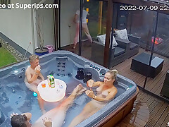 Ipcam German Nudist Family Enjoys The Jacuzzi