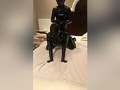 Latex Catsuit Breathplay Masturbation