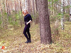 Redhead Girl Sucked And Hard Fucked In The Forest