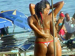 Showering off at the beach – GNDBeachVideos