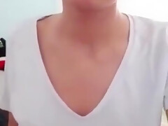 Turkish Girl With Huge Tits Wets Her Shirt